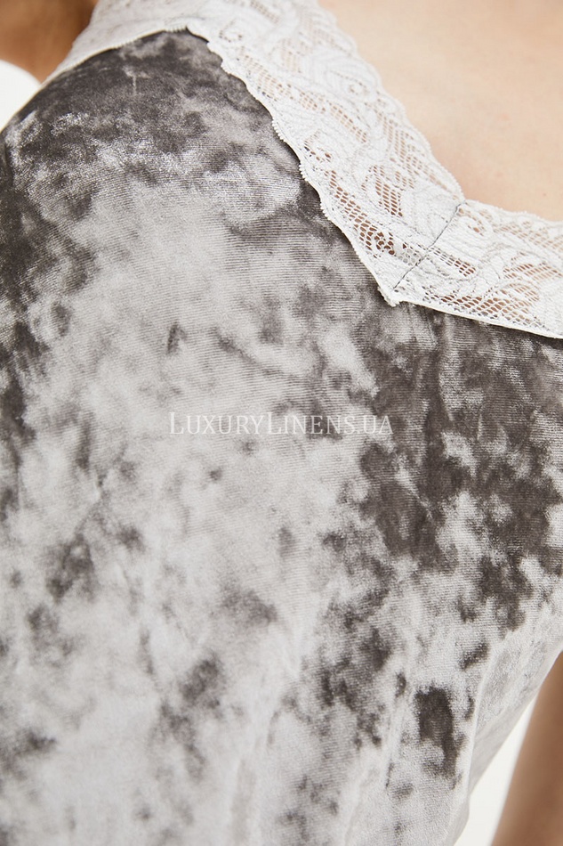 Комплект муаровий "Фіалка" майка і штани сірий XS 100058-1 10005810 фото